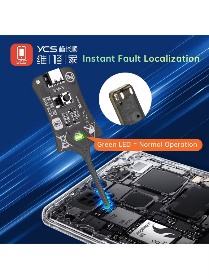 YCS Induktivitätstester für schnelle elektromagnetische Induktions-Fehlerdiagnose bei Motherboard und PCB-Reparaturen, Schwarz - Bild 3