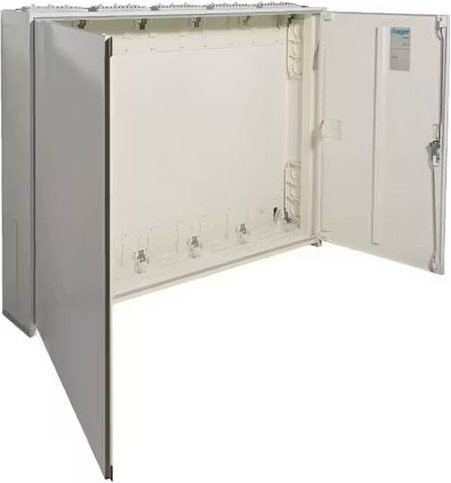 Hager FP65TW Verteilerschrank aus Stahl, weiß, Wandmontage, B/H/T: 130,0 x 95,0 x 20,5 cm - Bild 1