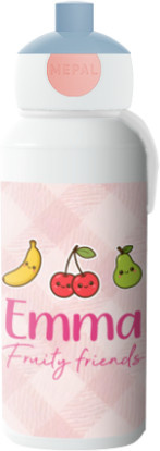 Mepal Trinkflasche Pop-up Fruity Friends in Multicolour mit individuellem Namen - Bild 1