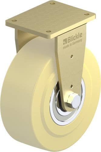 Blickle Bockrolle BS-GSPO 302K in Beige und Gelb mit 300 mm Rad-Durchmesser und einer Tragfähigkeit von 10000 kg - Bild 1