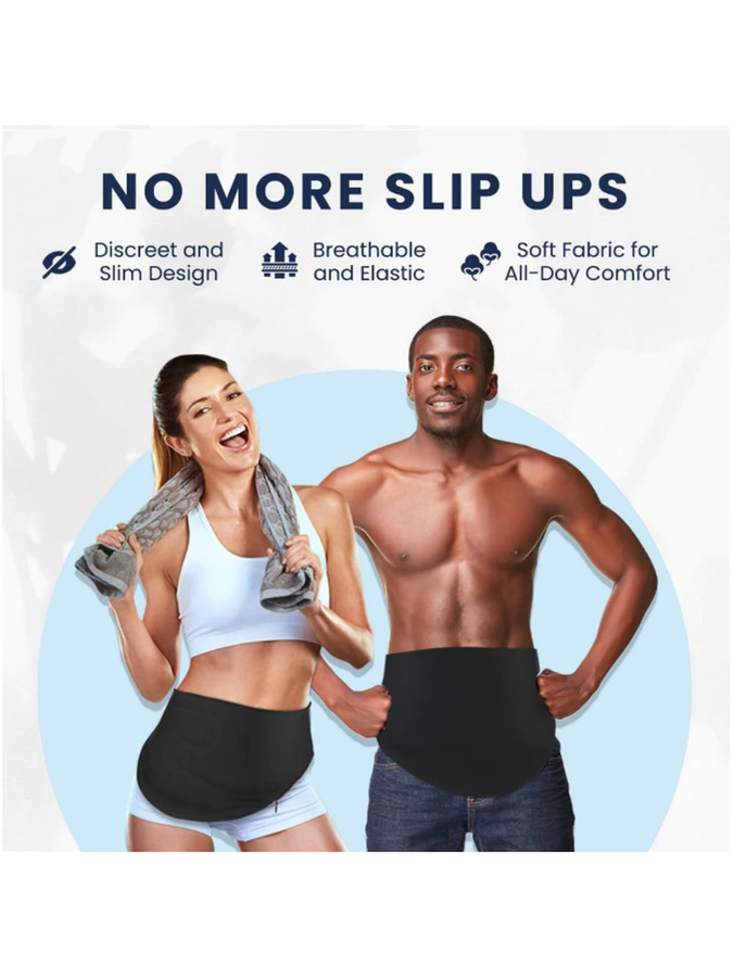 Stoma-Hängetasche mit fester Schutzhülle und verstellbarem Stützgürtel, Unisex - Bild 6