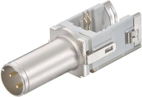HARTING Steckverbinderkontakteinsatz 20820051214 mit 4 Polen in Silber und Zinkdruckguss - Bild 1