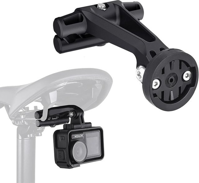 DOMEN Fahrradsattel-Lampenhalterung in Schwarz für Garmin Varia Radar Rückfahrkamera RVR315 RTL510 515 500 - Bild 1