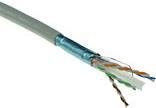 ACT Cat 6 F/UTP Ethernet LAN Installationskabel, PVC, 24 AWG, grau, 500 m - Bild 1