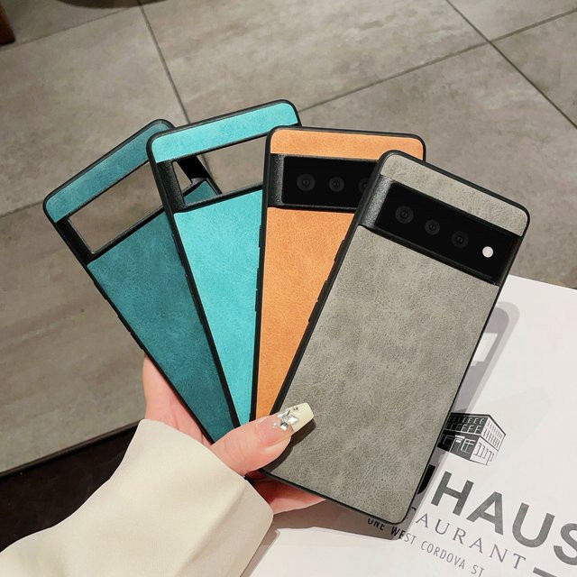 Premium Kunstlederhülle im Business-Stil für Google Pixel 6 7 8 9 Pro XL und weitere Modelle in Blau - Bild 1