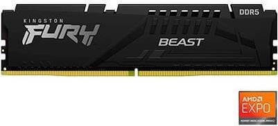 Kingston FURY Beast DDR5 RAM Speichermodul 8 GB 1 x 8 GB 6000 MHz Schwarz KF560C36BBE-8 - Bild 1
