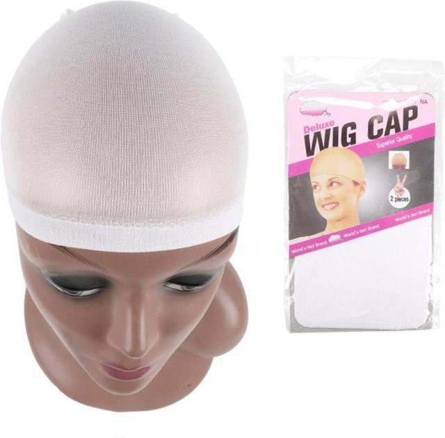 Quanyu Perückenkappen, 2 Stück, weiß, Unisex - Bild 1
