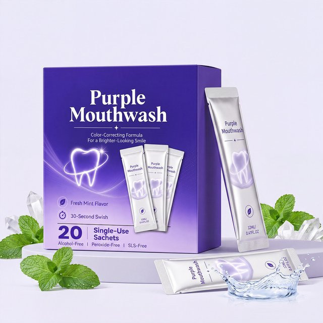 Oralhoe Mundspülbeutel, 12 ml, Frische Minze, Alkoholfrei - Bild 1