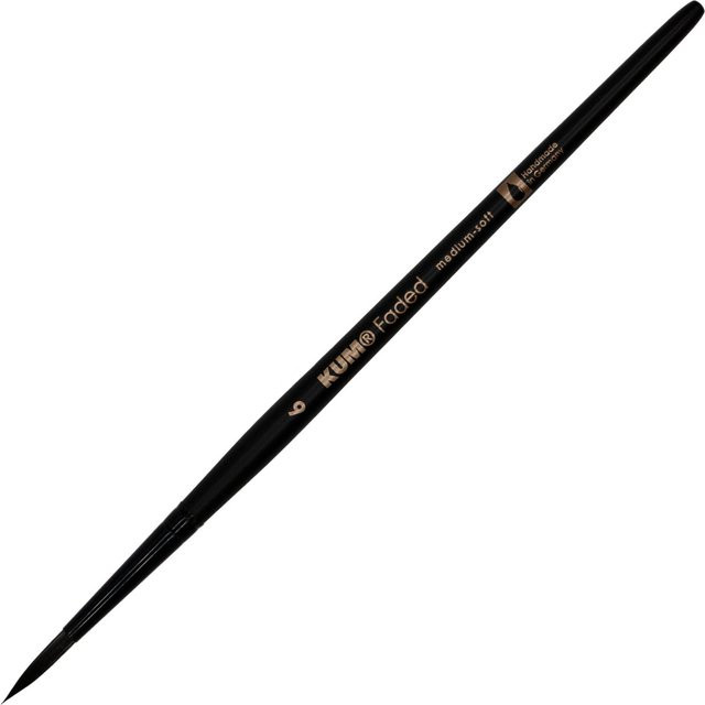 KUM Faded Round 6 Pinsel in Schwarz für Professionals - Bild 1