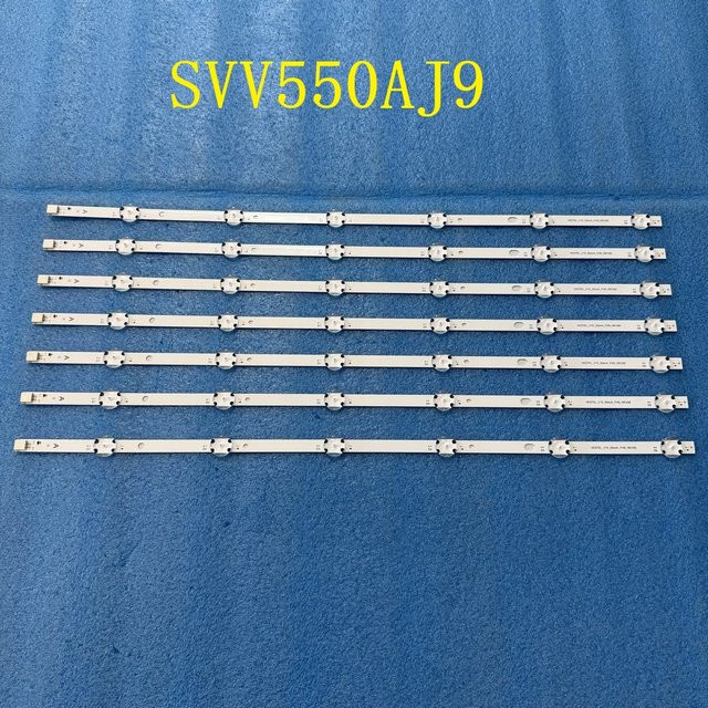 LED Hintergrundbeleuchtungsstreifen mit 6 LEDs in Weiß für Hitachi 55HB6W62, Telefunken TE55287S25T2M, TE55287S25TXM, Domus 55DVI D55F289N4CW und Domus 55DVIS - Bild 1