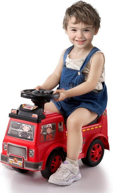 Fahrzeug zum Draufsitzen, Feuerwehr, Schiebespielzeug, Rot, ab 1 Jahr - Bild 1