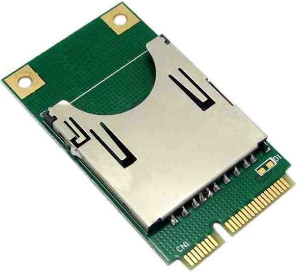 T.F.SKYWINDINTL Mini-PCIe zu SD-Karten-Adapterkarte in Grün - Bild 1