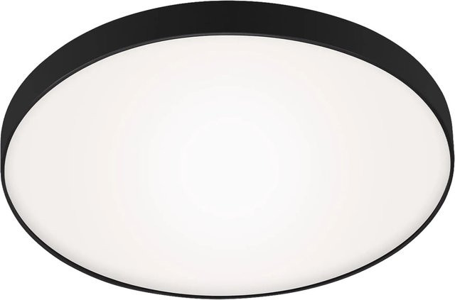Briloner LED Bad-Deckenleuchte Malbona IP44 Neutralweiß Weiß-Schwarz Durchmesser: 28,5 cm - Bild 1