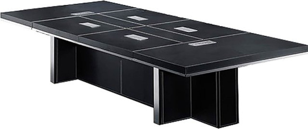 Jet-Line Besprechungstisch Dallas Konferenztisch XXL Schwarz B: 360 cm, T: 190 cm, H: 74 cm
