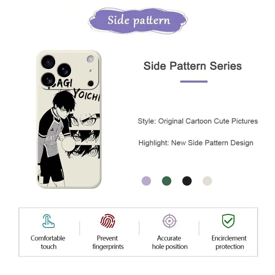 Blue Lock Anime Handyhülle aus TPU für iPhone Modelle in Blau - Bild 3