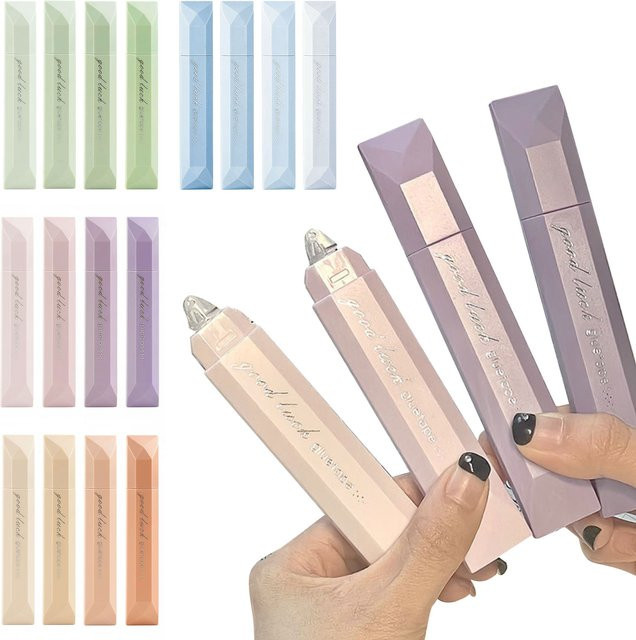4er-Pack Doppelseitige Bastelklebestifte in Blau für Scrapbooking, Geschenkverpackung und Fotomontage - Bild 1