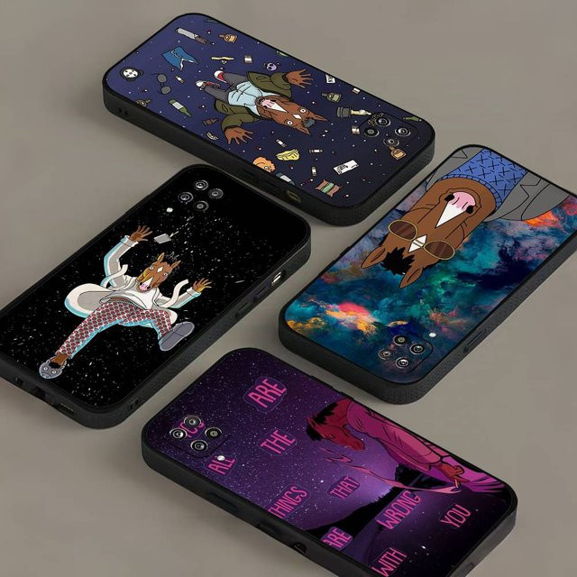 B-BoJack Horsemans Silikon-Handyhülle Soft Cover für Samsung Galaxy S21 S22 S23 S24 S25 S26 Ultra FE Plus 5G A52S - Bild 1