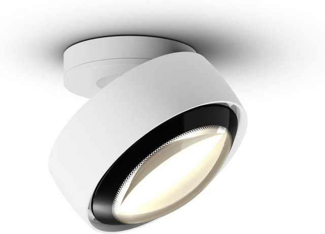 Occhio VOLT LED-Deckenstrahler Più alto up in Weiß matt mit schwarzer Linse und warmweißem Licht (3000K) - Bild 1