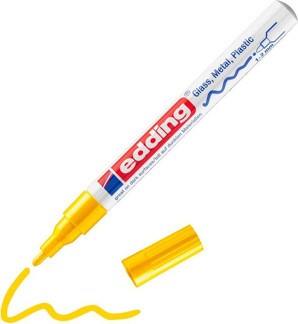 Edding 751 Glanzlack-Marker Permanent Gelb mit 1 mm Spitze - Bild 2