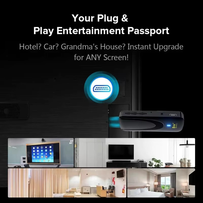 CLIBABIQBOX Android TV Stick MX10-F3 in Schwarz mit 8K Ultra HD Unterstützung, Quad-Core Prozessor, 2GB RAM, 16GB ROM und Dual-WLAN 2,4/5G für IPTV - Bild 3