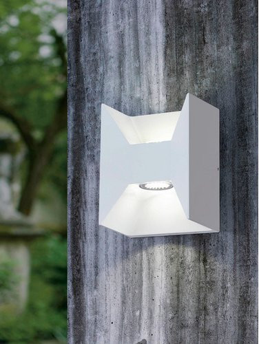 Eglo LED-Außenwandleuchte MORINO in Weiß, Up-Down-Beleuchtung, H x B: 18 x 14 cm - Bild 1