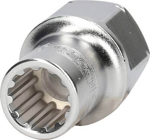 KS Tools TRIPLEplus Durchgangs-Stecknuss 19 mm, Silber - Bild 1