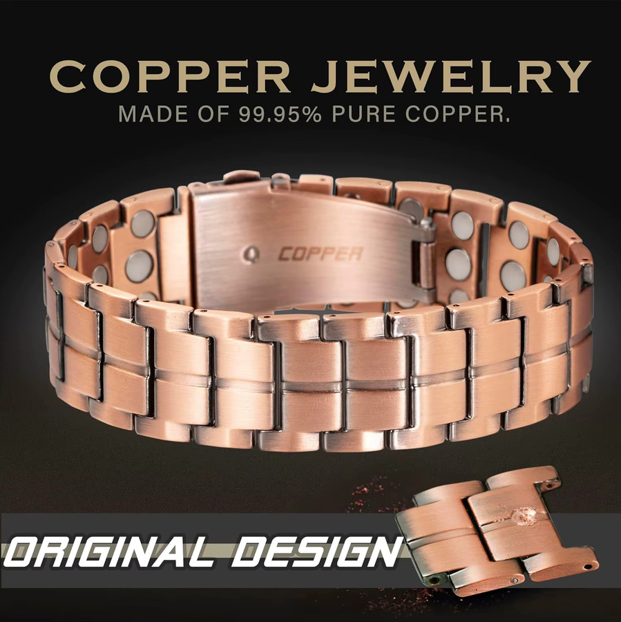 ARADOO Kupferarmband, Roségold, Herren - Bild 3
