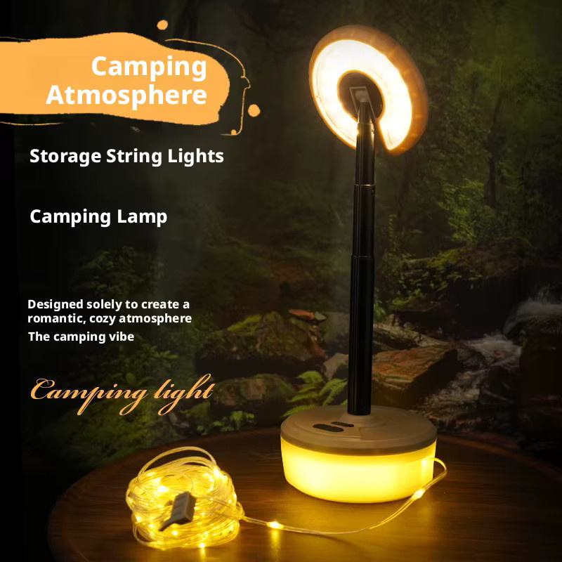 ESMARTER Multifunktionale Magnetische Outdoor-Campinglampe in Weiß mit Erweiterungsfunktion und Akku - Bild 2