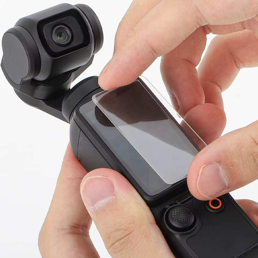 Sunnylife Schutzfolien-Set für Osmo Pocket 3, hochauflösendes und explosionsgeschütztes Zubehör für Linse und Bildschirm, transparent - Bild 3