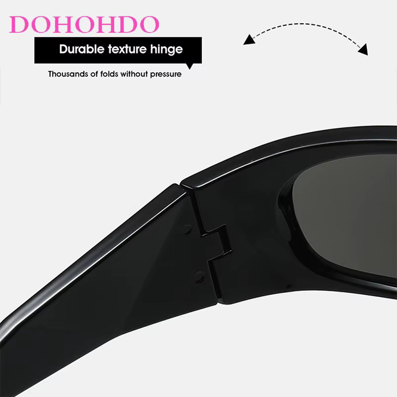 DOHOHDO Sportsonnenbrille, Unisex, Vollrand, Rectangular, Kunststoff - Bild 3
