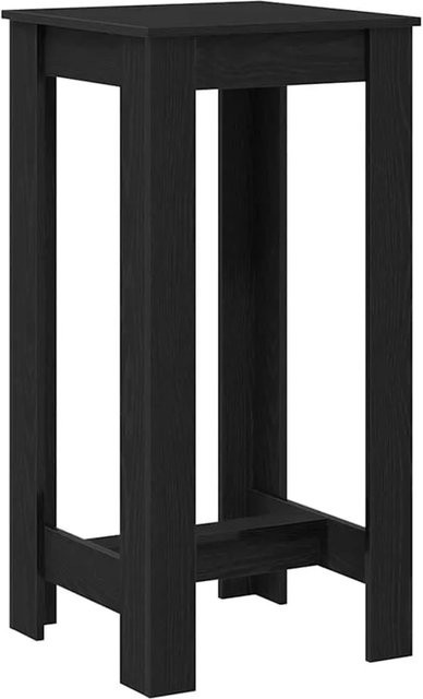 vidaXL Bartisch in Schwarz und Eichen-Optik, moderner Holztisch für Esszimmer und Bars, B/T/H: 51 x 50 x 103,5 cm - Bild 1