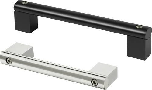 Rohde Gehäuse-Griff A7-13.F100.11 in Silber, Aluminium matt gebürstet, 2er-Set, L: 13,0 cm, B: 2,0 cm, H: 3,9 cm - Bild 1
