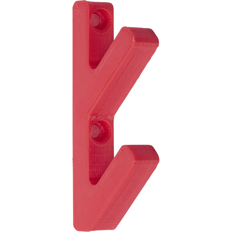 Denpanels 3D Haken für Akustikpaneele in Rot, 2 Stück - Bild 2