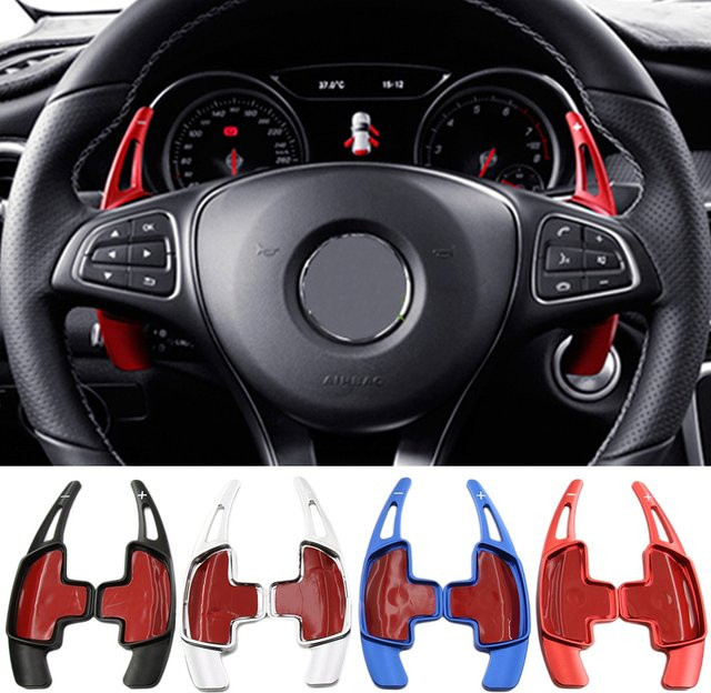 Beinuli Lenkrad Paddles Shifter Extender für Mercedes Benz A B Klasse W447 W176 W246 SLK R172 CLA C117 GLA X156 in Schwarz - Bild 1