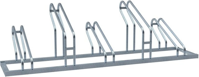 Schake Fahrradständer einseitig mit 5 Einstellplätzen, feuerverzinkt, Breite: 1750 mm - Bild 1