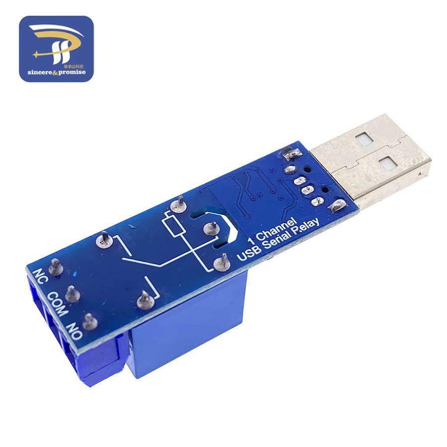 LCUS-1 USB-Seriell-Relaismodul 1 Kanal 5V 10A mit CH340 und Überstromschutz in Blau - Bild 2