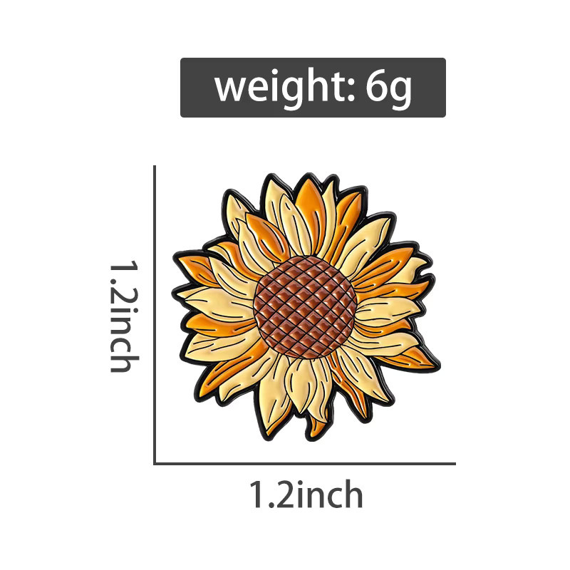 Miss Zoe Anstecknadel Sonnenblumen-Emaille, Bunt, Kinder - Bild 3