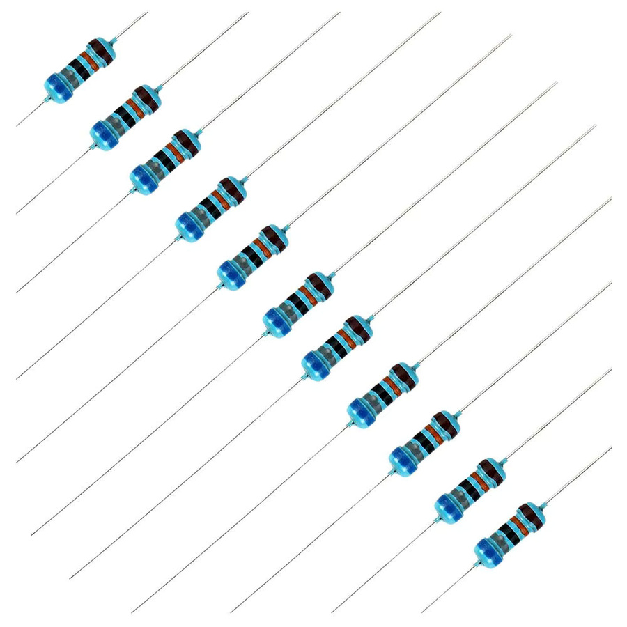 AOKIN Kohleschichtwiderstand Sortimentssatz mit 1000 Stück und 25 Werten, 1/4 W, 5 % Toleranz, Multicolor - Bild 2