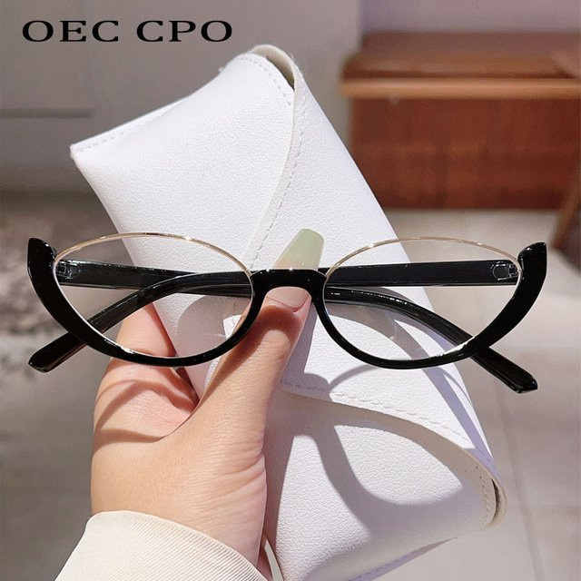 OEC CPO Korrektionsbrille Quadratisch, Metall, Vollrand, Transparent, Damen, Blaulichtfilter - Bild 1