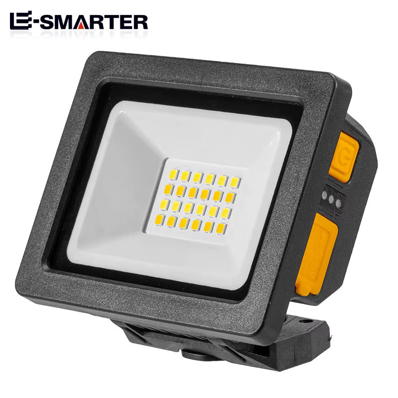 ESMARTER USB wiederaufladbare LED-Taschenlampe mit COB-Arbeitsleuchte, magnetisch und drehbar, Schwarz - Bild 2