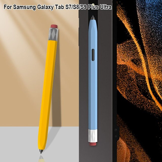Samsung Galaxy Tab S7 S8 S9 Plus Ultra Silikon Schutzhülle mit Federmappe und Stiftfach - Bild 1