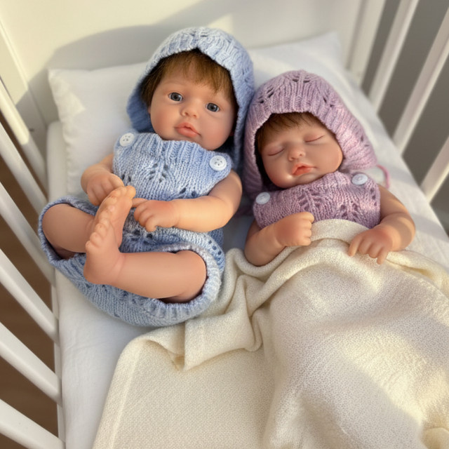 CatDoneca Bebe Reborn Silikon Mädchen Puppe, Waschbar, 25 cm, 1-teiliges Set - Bild 1