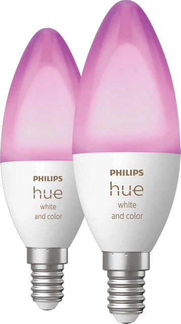 Philips Hue White & Color Ambiance LED Kerzenlampen E14 Doppelpack, dimmbar, Multicolour und Weiss - Bild 1