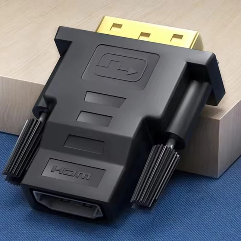 QUERPXAF DVI auf HDMI Adapter Bi-direktional 1080P Schwarz - Bild 2