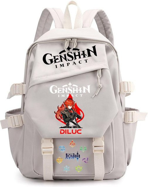 3-teiliges Schulrucksack-Set in Grau aus Oxford-Stoff mit Schultasche und Federmäppchen - Bild 1