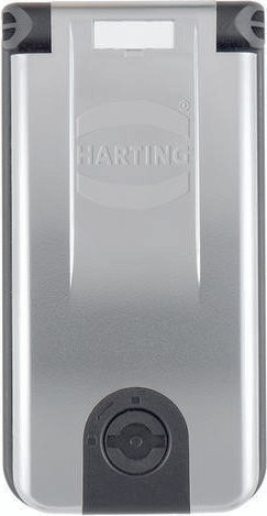 HARTING Einbaurahmen 39500000320 aus Kunststoff in Schwarz, Silber und Grau - Bild 1