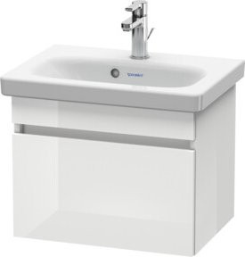 Duravit Waschtischunterschrank Com DuraStyle, weiß Hochglanz, Wandhängend, B: 50,0 cm, T: 36,8 cm, H: 39,8 cm - Bild 1
