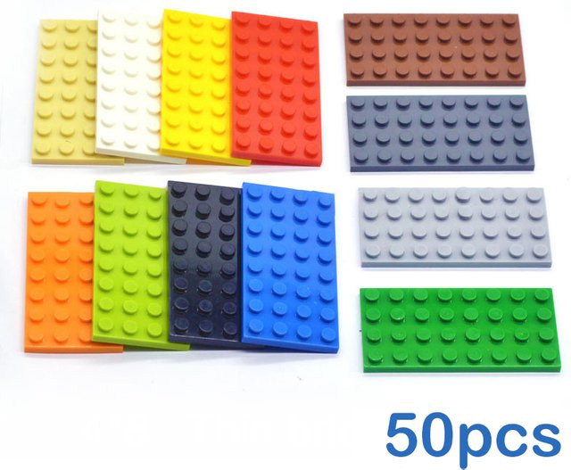 APAN SAPIO DIY Bausteine Dünne Zahlen Bricks, 50-teiliges Set, Bunt / Mehrfarbig - Bild 1
