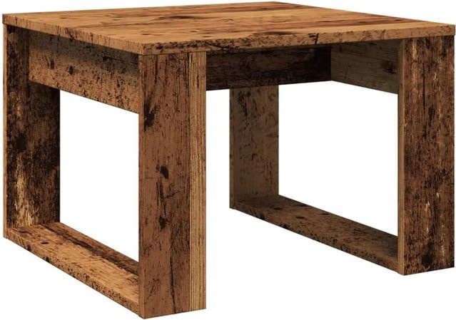 vidaXL Beistelltisch in Altholz-Optik aus Holzwerkstoff, braun, B/T/H: 50 x 50 x 35 cm - Bild 1
