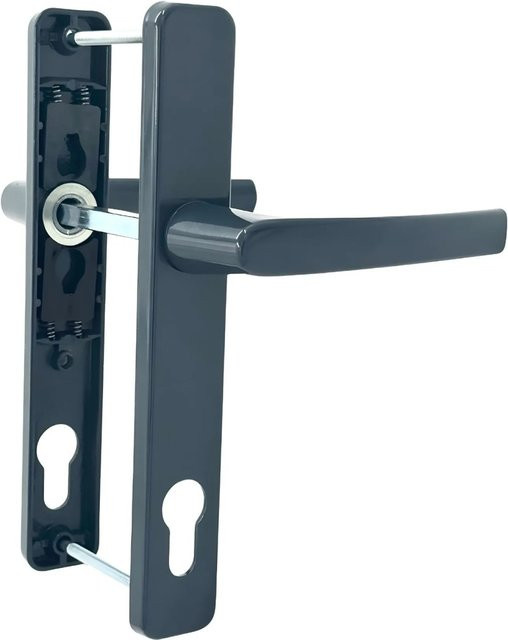 Panto Griffgarnitur Smart Line in Anthrazit mit Aluminium-Finish und Schraubbefestigung - Bild 1